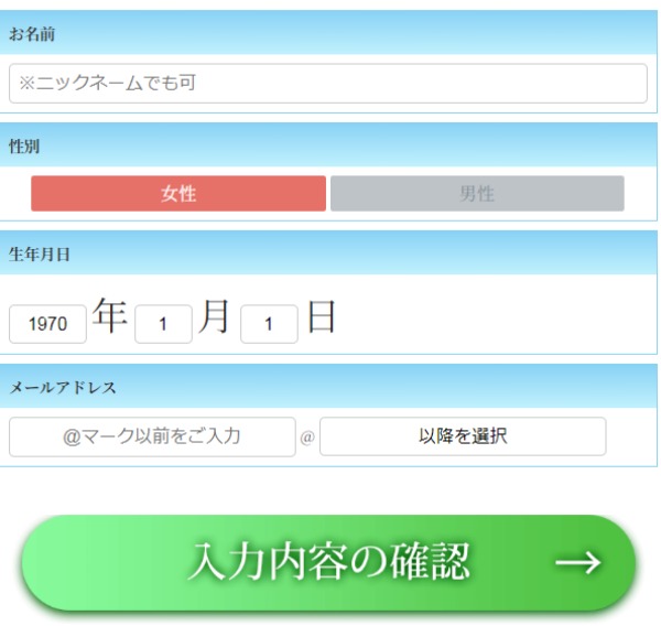 入力フォームイメージ