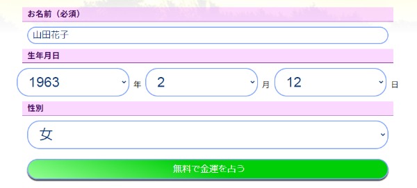 入力フォームイメージ